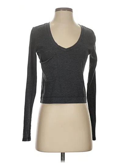 Pre-owned Z Supply Long Sleeve T-shirt In Gray