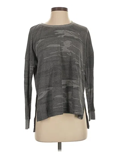 Pre-owned Z Supply Long Sleeve T-shirt In Gray
