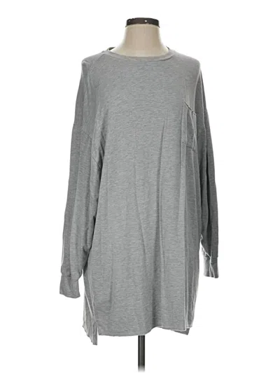 Pre-owned Z Supply Long Sleeve T-shirt In Gray