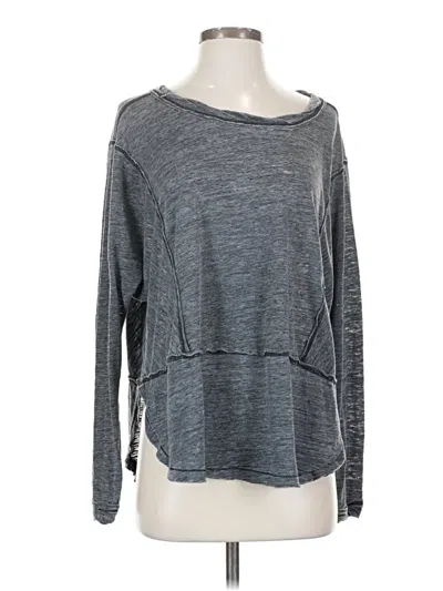 Pre-owned Z Supply Long Sleeve T-shirt In Gray