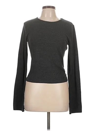 Pre-owned Z Supply Long Sleeve T-shirt In Gray