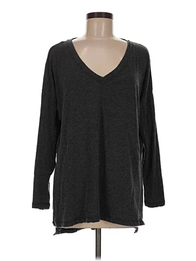 Pre-owned Z Supply Long Sleeve T-shirt In Gray