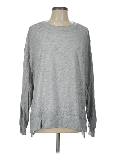 Pre-owned Z Supply Long Sleeve T-shirt In Gray