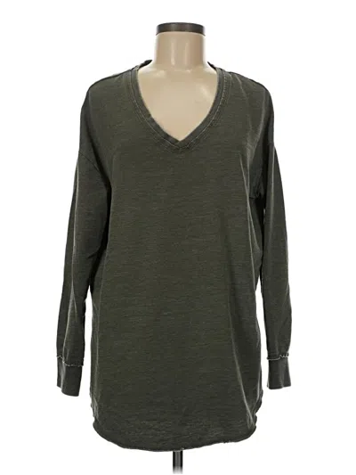 Pre-owned Z Supply Long Sleeve T-shirt In Green