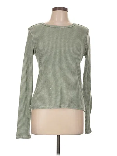 Pre-owned Z Supply Long Sleeve T-shirt In Green