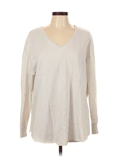 Pre-owned Z Supply Long Sleeve T-shirt In Ivory