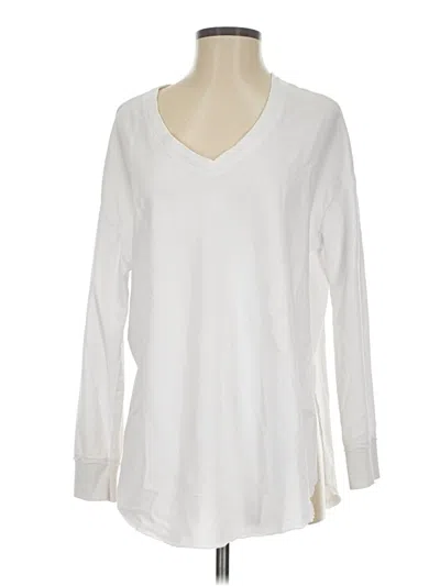 Pre-owned Z Supply Long Sleeve T-shirt In Ivory