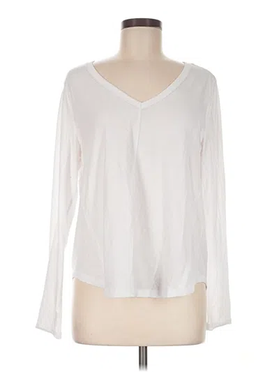 Pre-owned Z Supply Long Sleeve T-shirt In Ivory