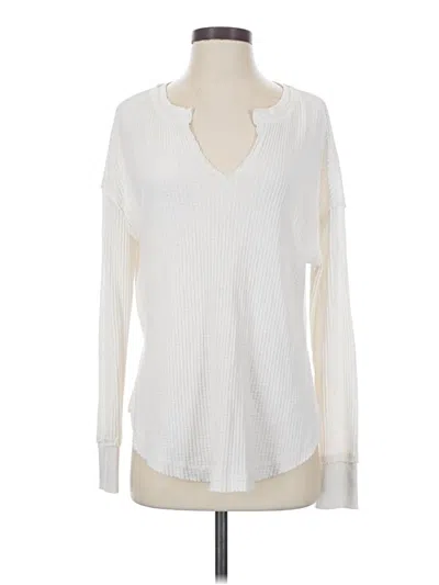 Pre-owned Z Supply Long Sleeve T-shirt In Ivory