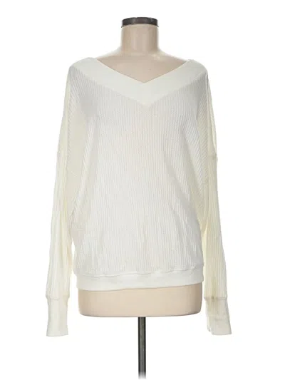 Pre-owned Z Supply Long Sleeve T-shirt In Ivory