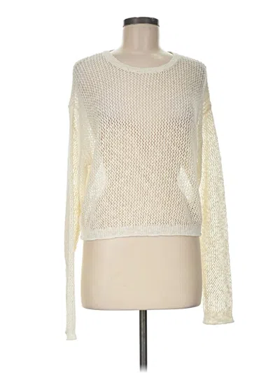 Pre-owned Z Supply Long Sleeve T-shirt In Ivory