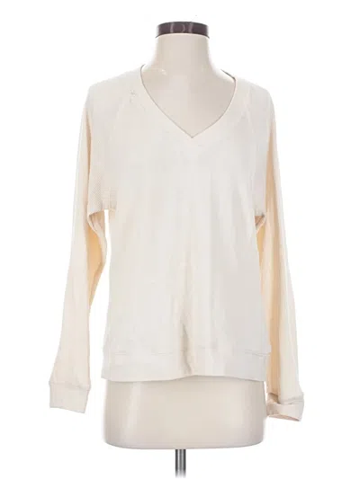 Pre-owned Z Supply Long Sleeve T-shirt In Ivory