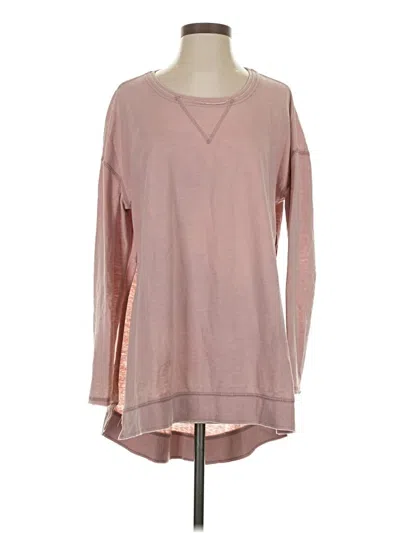 Pre-owned Z Supply Long Sleeve T-shirt In Pink