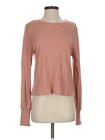 Pre-owned Z Supply Long Sleeve T-shirt In Pink