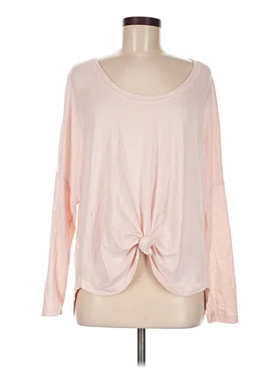 Pre-owned Z Supply Long Sleeve T-shirt In Pink