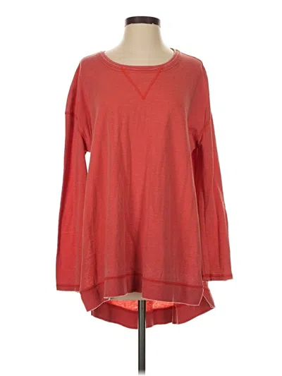 Pre-owned Z Supply Long Sleeve T-shirt In Red