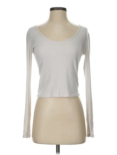 Pre-owned Z Supply Long Sleeve T-shirt In Silver