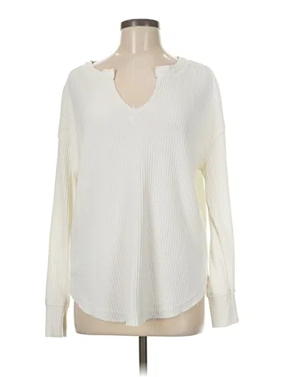 Pre-owned Z Supply Long Sleeve T-shirt In White