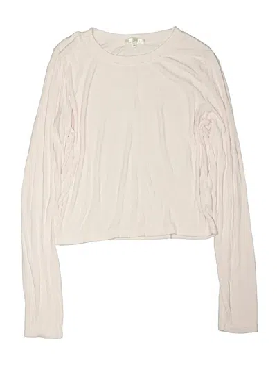 Pre-owned Z Supply Kids' Long Sleeve Turtleneck In Ivory