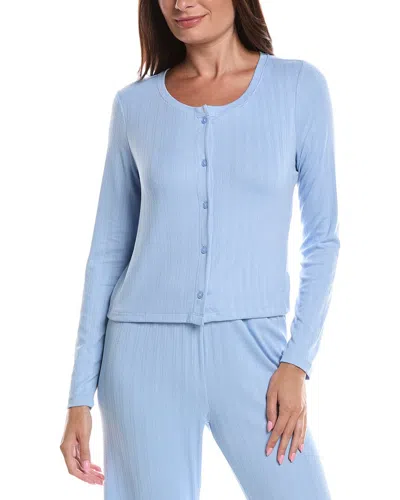 Z Supply Lovely Pointelle Top In Blue