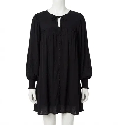Z Supply Luca Mini Dress In Black