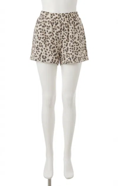 Z Supply Luxe Leopard Short In Champagne In Multi