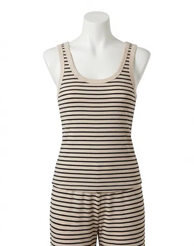 Z Supply Luxe Stripe Tank In Crystal In Multi