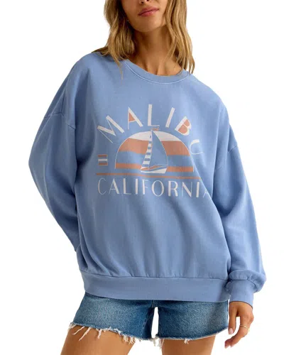 Z Supply Malibu Sunday Sweatshirt In Blue