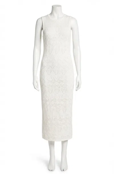 Z Supply Mallorca Crochet Midi Dress In White