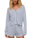 Z Supply Mara Stripe Cardigan In Blue