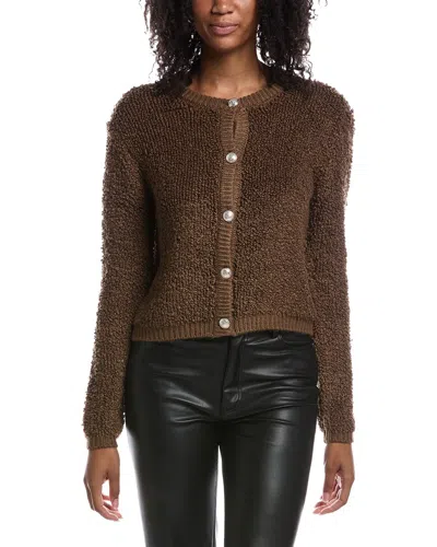 Z Supply Maxie Fluffy Cardigan In Brown