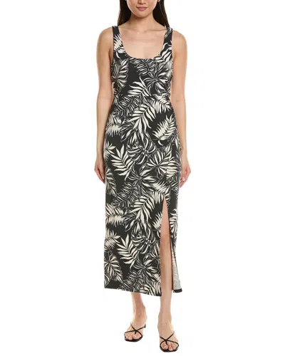 Z Supply Melbourne Sandy Bay Palm Dress In Black