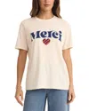 Z Supply Merci Boyfriend T-shirt In White
