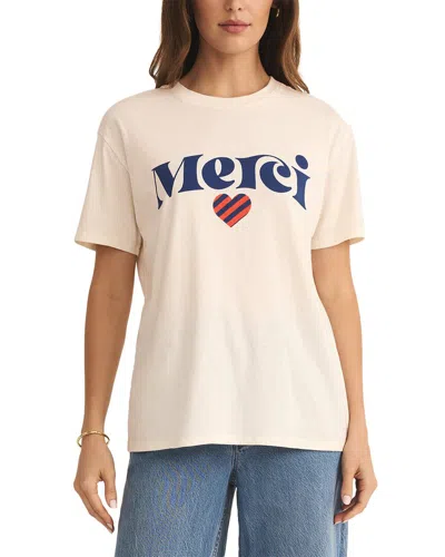 Z Supply Merci Boyfriend T-shirt In White