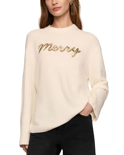 Z Supply Merry And Bright Sequin Embellished Sweater In Pink