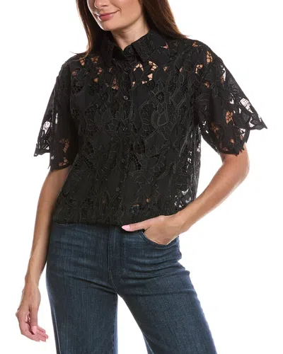Z Supply Midnight Lace Top In Black