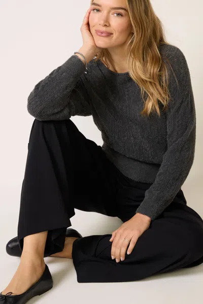 Z Supply Millie Boatneck Sweater In Gray