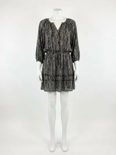 Z Supply Mina Mini Dress In Blurred Lines In Gray