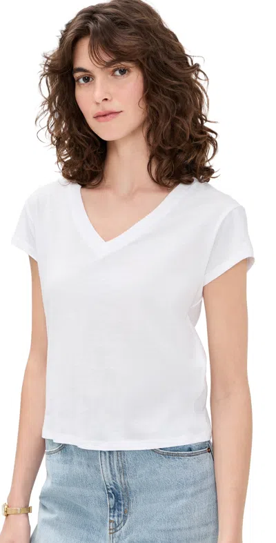 Z Supply Modern V Neck Tee White