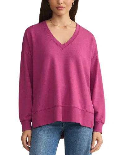 Z Supply Modern V-neck Weekender In Pink