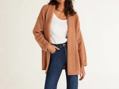Z Supply Molly Boucle Sweater In Saddle In Brown
