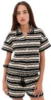 Z Supply Monaco Button Down Natural In Brown