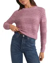 Z Supply Open Yarn Sweater In Pink