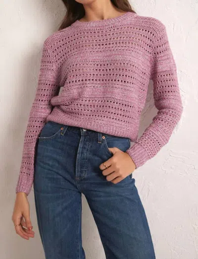 Z Supply Montalvo Sweater In Dusty Orchard In Pink