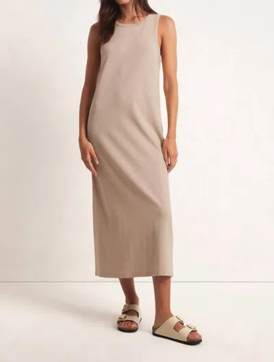 Z Supply Mystic Midi Dress In Putty In Yellow