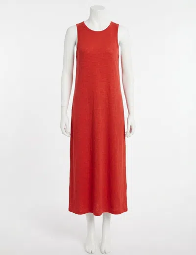 Z Supply Mystic Textured Midi Dress In Cabana Red