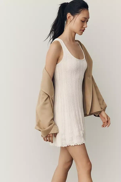 Z Supply Nadia 100% Cotton Mini Dress In Ivory