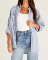 Z SUPPLY NATALIA BUTTON UP TOP IN BLUE
