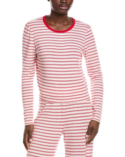 Z Supply Night In Stripes Top In Red