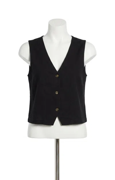 Z Supply Noelle Jersey Top In True Black
